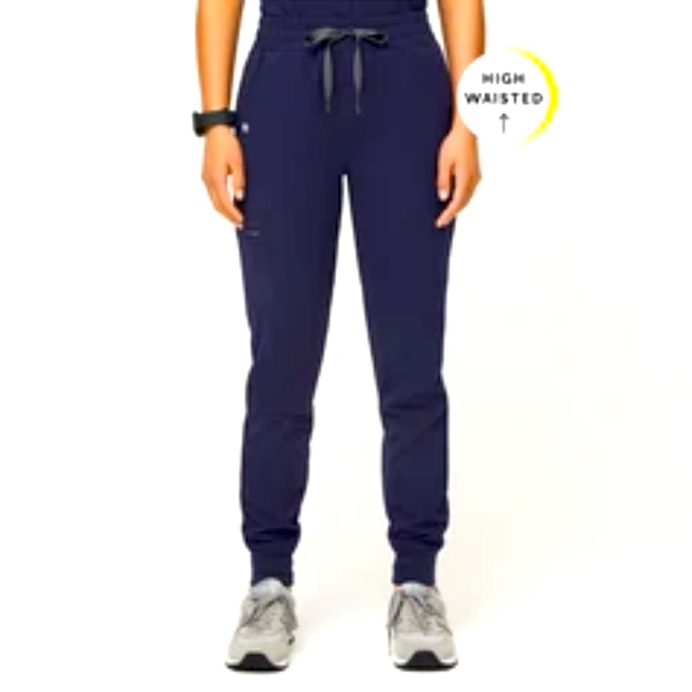 High waisted scrubs pants